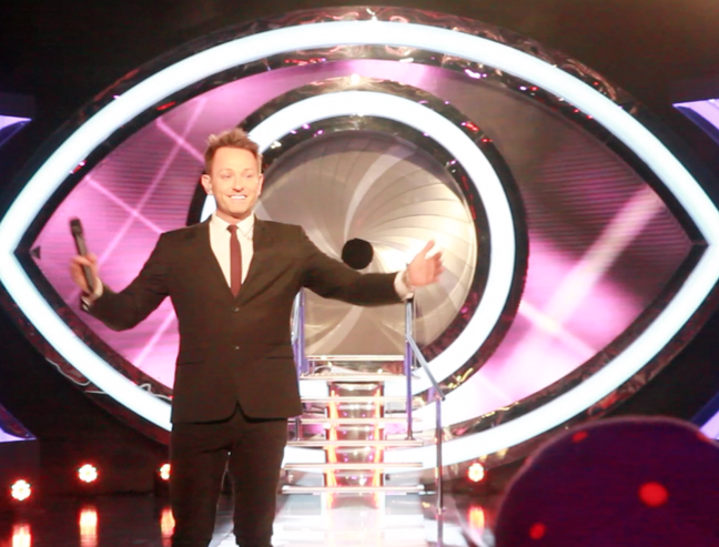 Mike Goldman on stage Big Brother 2012